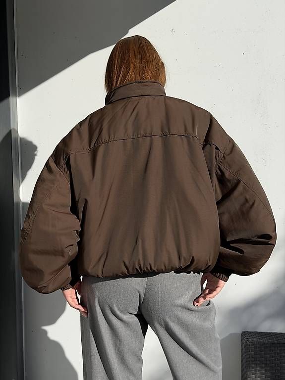 Jacken: Braune Oversize-Bomberjacke German – Gebraucht aus Meggen von gia_wz2q 3