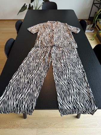 Zara Set Zebramuster, Grösse M
