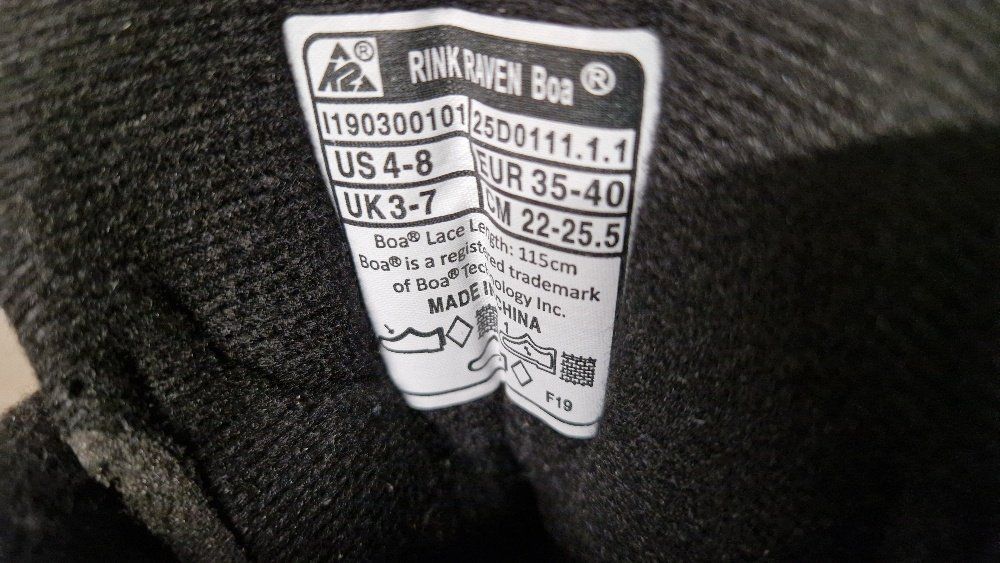 K2 Pattini da ghiaccio: K2 Kinderschlittschuhe mit Boa System, Gr. 35 - 40 – Usato da Wiesendangen venduto da kauftipp 3