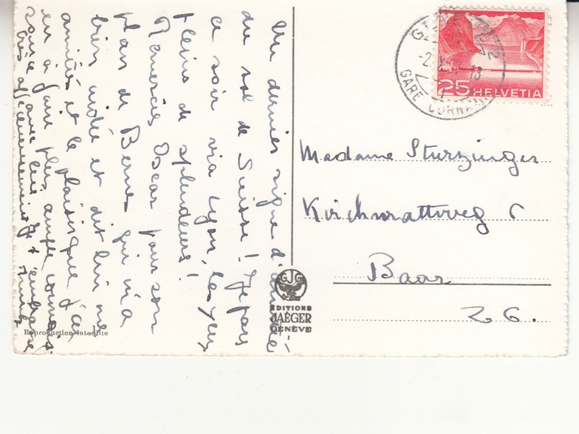Cartes postales: Genève 1957 – D'occasion à Bürglen TG par StampGraf 1
