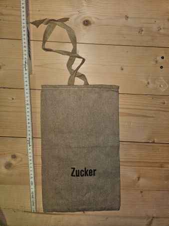 17 Stoffsäcke für Zucker (Schweizer Armee)