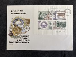 Cachet Premier Jour Philatélie Espagne 1981 Museo Postal 40 