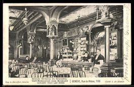 AK Genève, Restaurant Grande Taverne du Crocodile, Rue du Rh