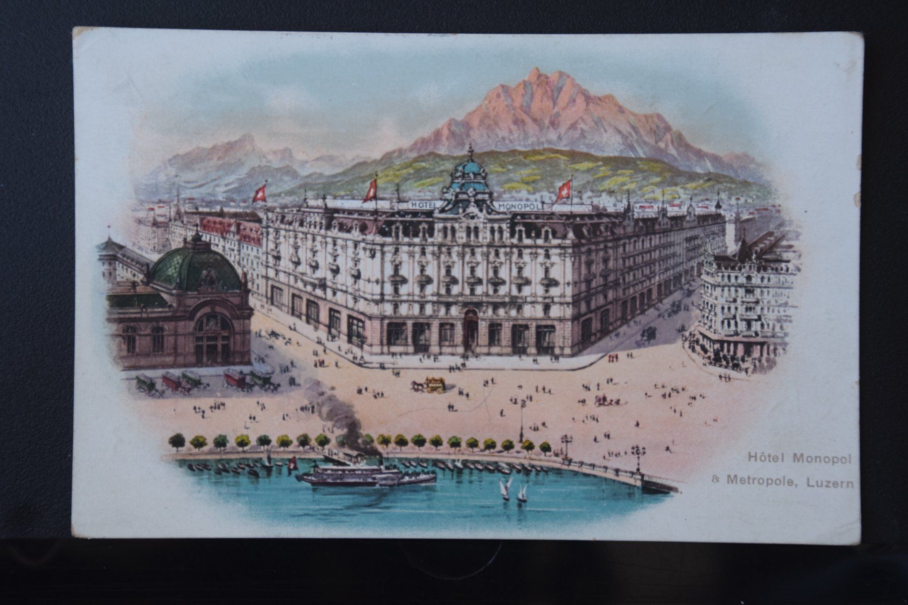 Cartoline postali: AK Luzern, Hotel Monopol 1919 – Usato da Luzern venduto da CH2018