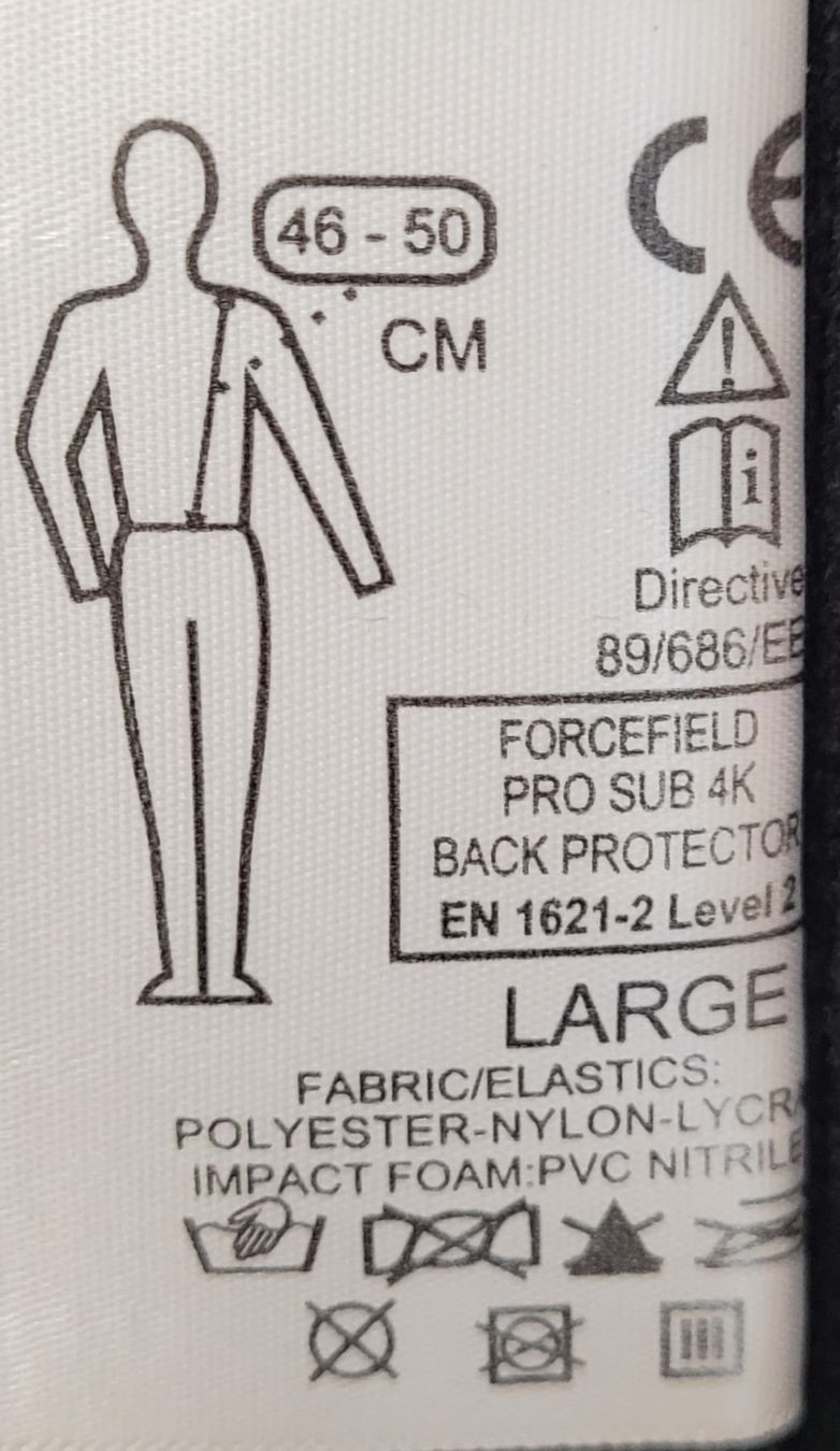 Protezioni & Imbottiture: ForceField pro SUB 4 K Level Rückenschutz – Usato da Rudolfstetten venduto da Heheeee 5
