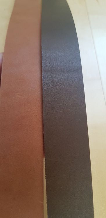Simaru Lederriemen, Gürtelriemen Ohne Schnalle, Braun 3.5 Cm Breit