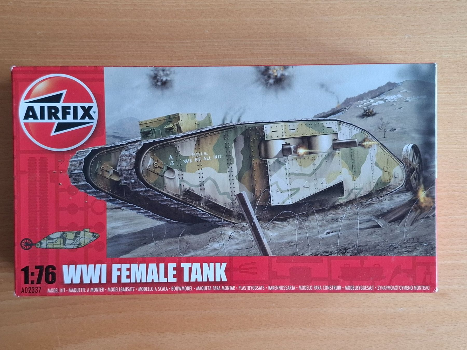 Airfix Kit di modellismo & Modellini statici: Airfix  1/76. WW l Female Tank – Nuovo e nell'imballaggio originale da Diepoldsau venduto da beeteutel