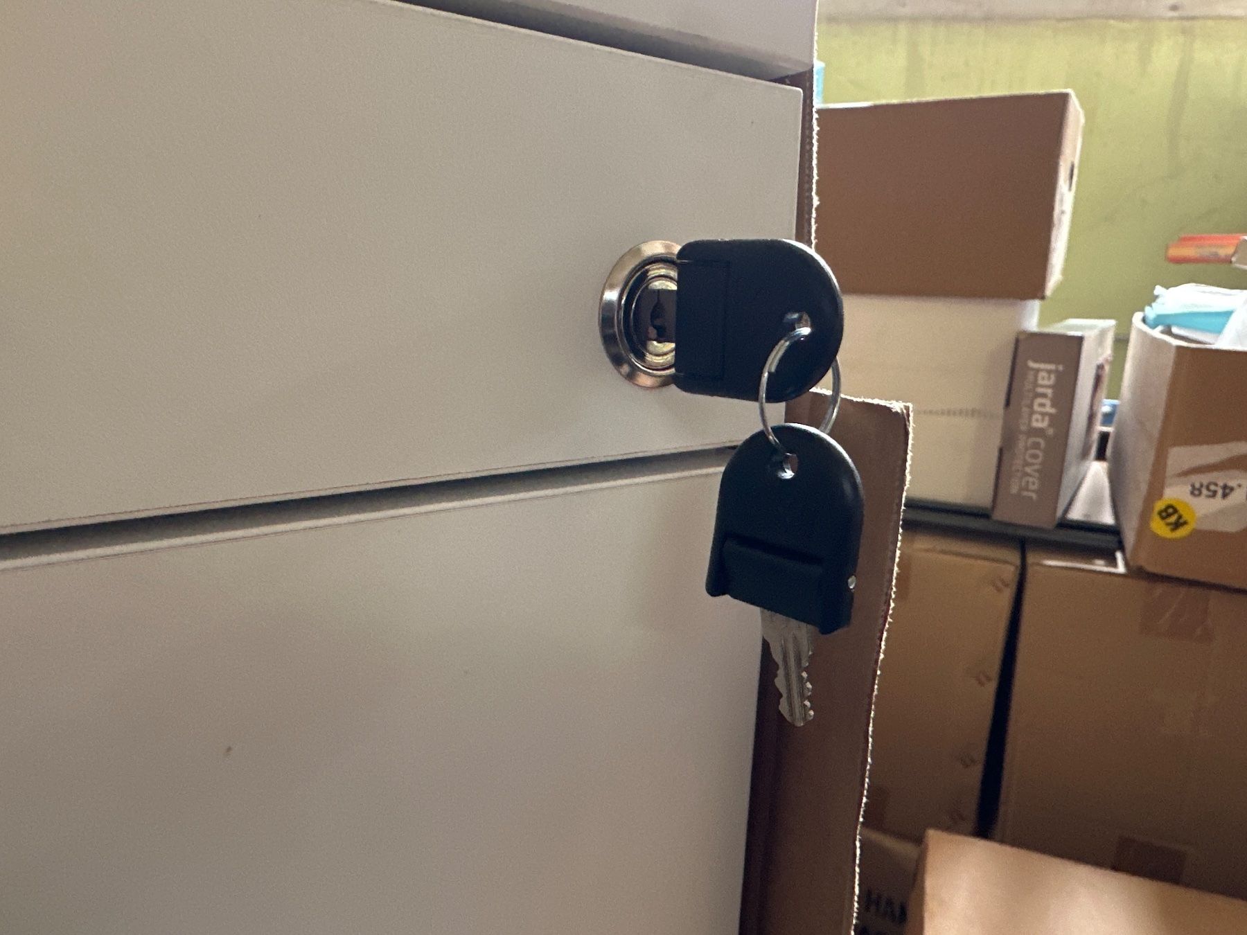 Korpus: neuer Rollcontainer, 4 Schübe, Griff rund, weiss/weiss – Neu (gemäss Beschreibung) aus Necker von liq24 2