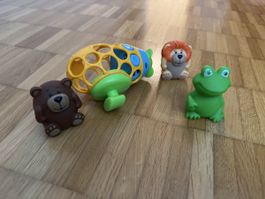 Babyspielzeug Set für Baden 🐸🦁🚁🐻
