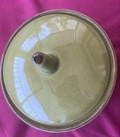 Zuckerdose mit Deckel Porzellan grüne Glasur guter Zustand