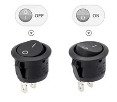 10Stk On/Off Schalter Toggle Rocker Switch 250V 3A 16mm NEU