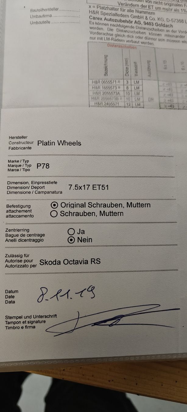 Skoda Felgen: Alufelgen Platin Wheels  – Neu (gemäss Beschreibung) aus Tägerwilen von Chelli2 1