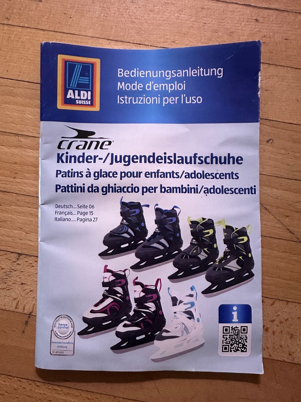 Pattini da ghiaccio: Kinder-Schlittschuh Crane – Usato da Remetschwil venduto da reb_58p9 2