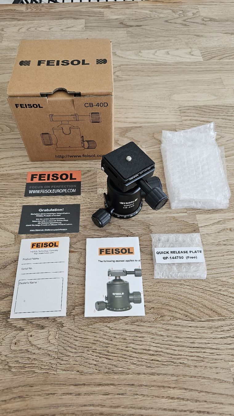 Treppiedi & Teste: Feisol Ballhead CB-40D Kugelkopf – Usato da Sugiez venduto da Adi2172 1