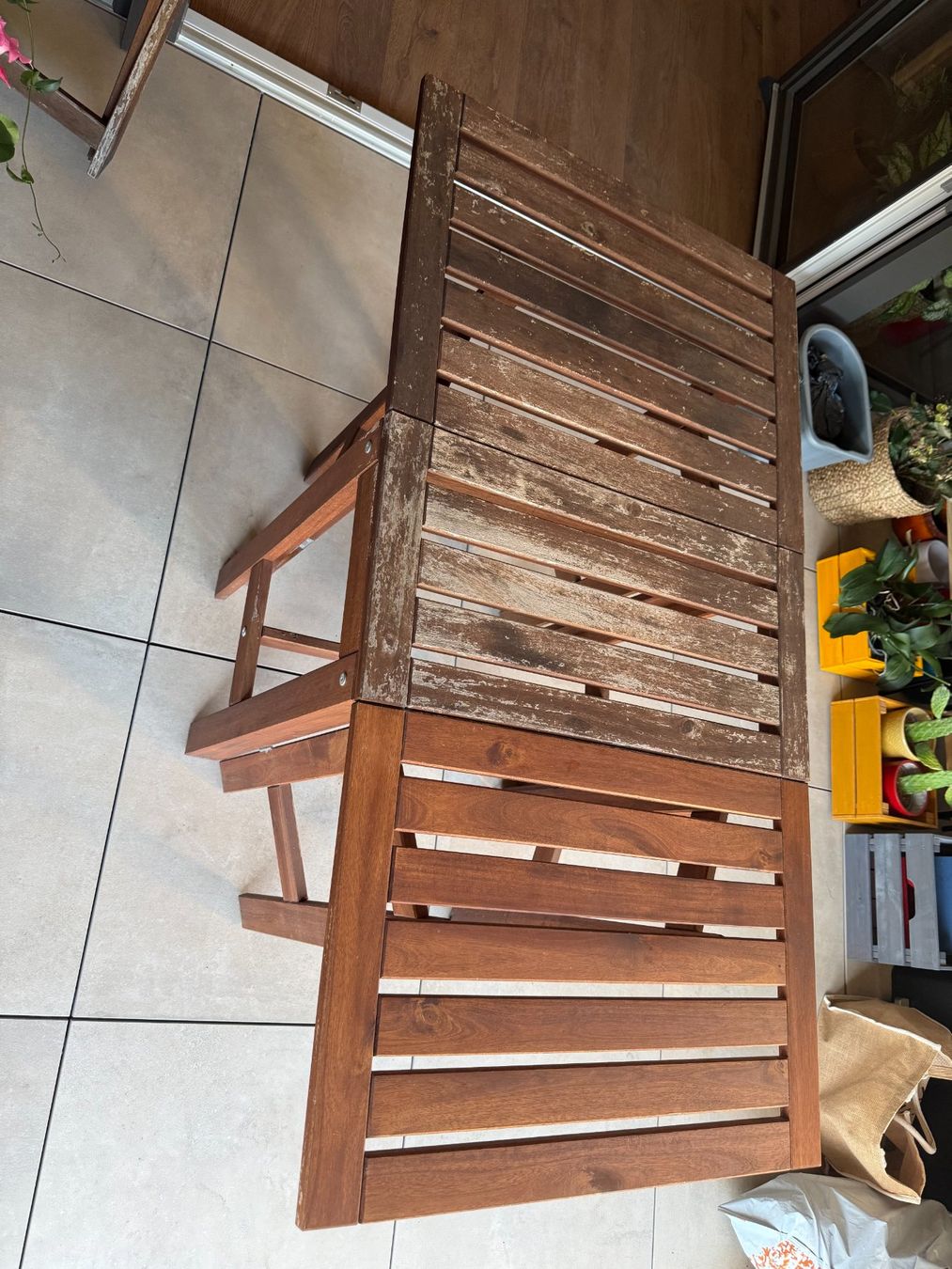 Ikea Set di tavolo e panche: Tisch + 2 Klappstühle / Table + 2 chaises pliantes – Usato da Au ZH venduto da Nicolet0620 3