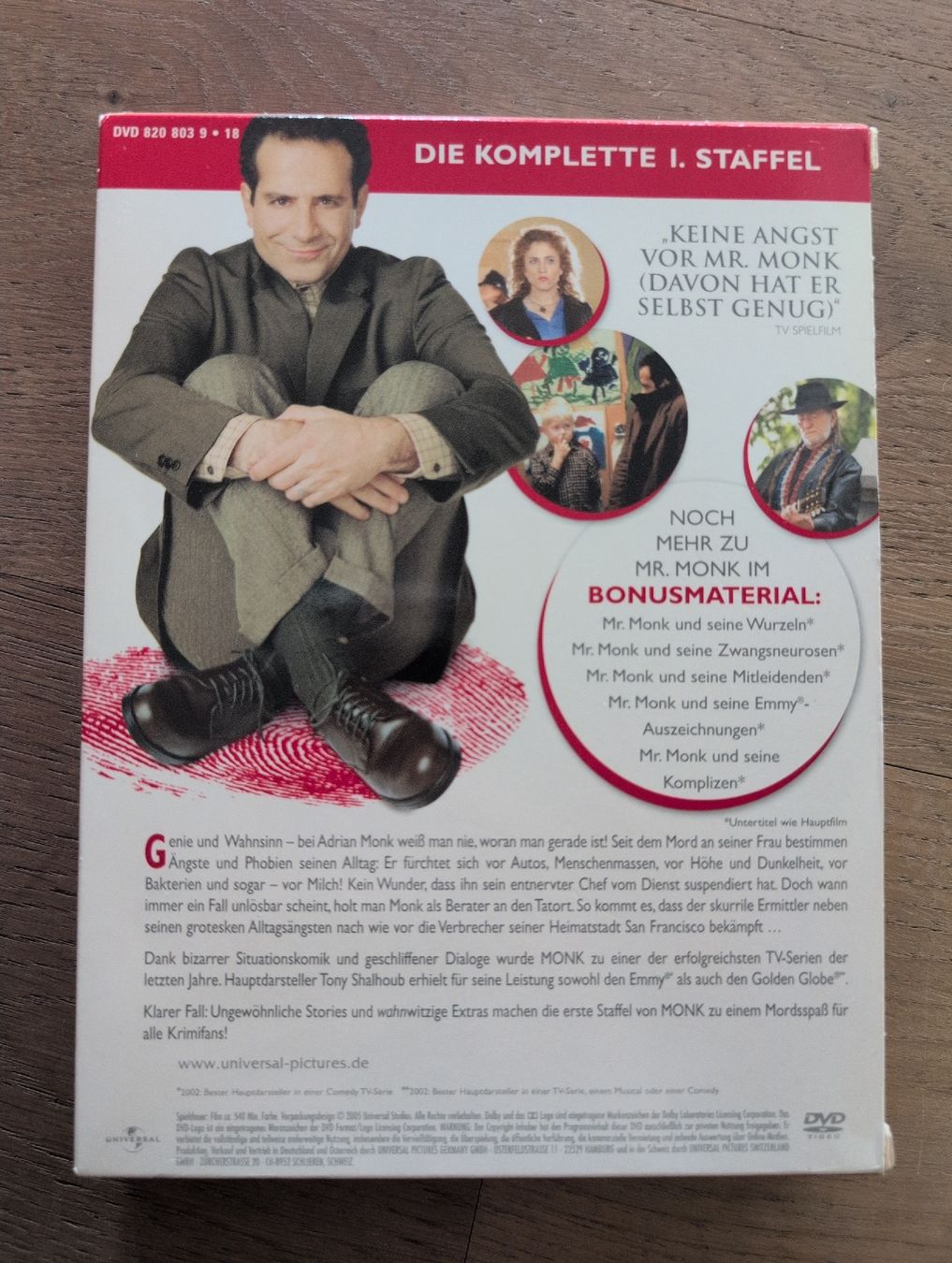Tutti i DVDs: DVD Monk - komplette Staffel 1 – Nuovo (secondo la descrizione) da Uster venduto da Mooreas 1