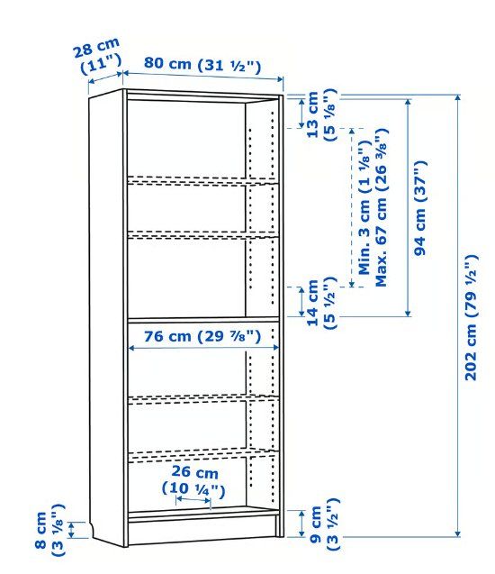 Ikea Étagères: IKEA BILLY Regal, schwarz Eichenachbildung, inkl. 6 Tablare – D'occasion à Arnegg par EllineFleur 2