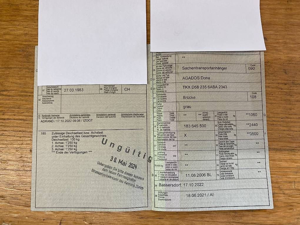 Agados Rimorchi: Brückenanhänger / AGADOS Dona – Usato da Engwilen venduto da FaehAnhaengerGmbH 6