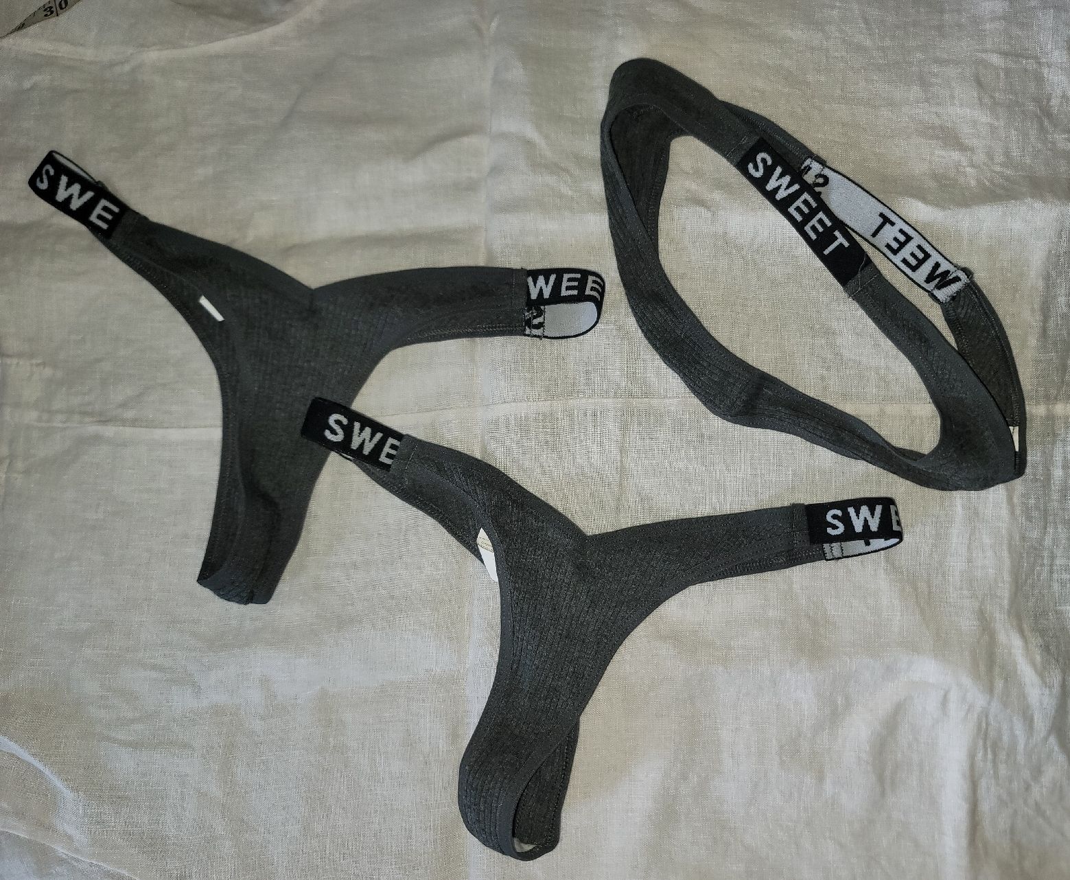 Hot Biancheria intima: Brazil 3er, grey String, Tanga Set, mini Slips, Culotte hot – Nuovo e nell'imballaggio originale da Zollikerberg venduto da Nice_Name 6