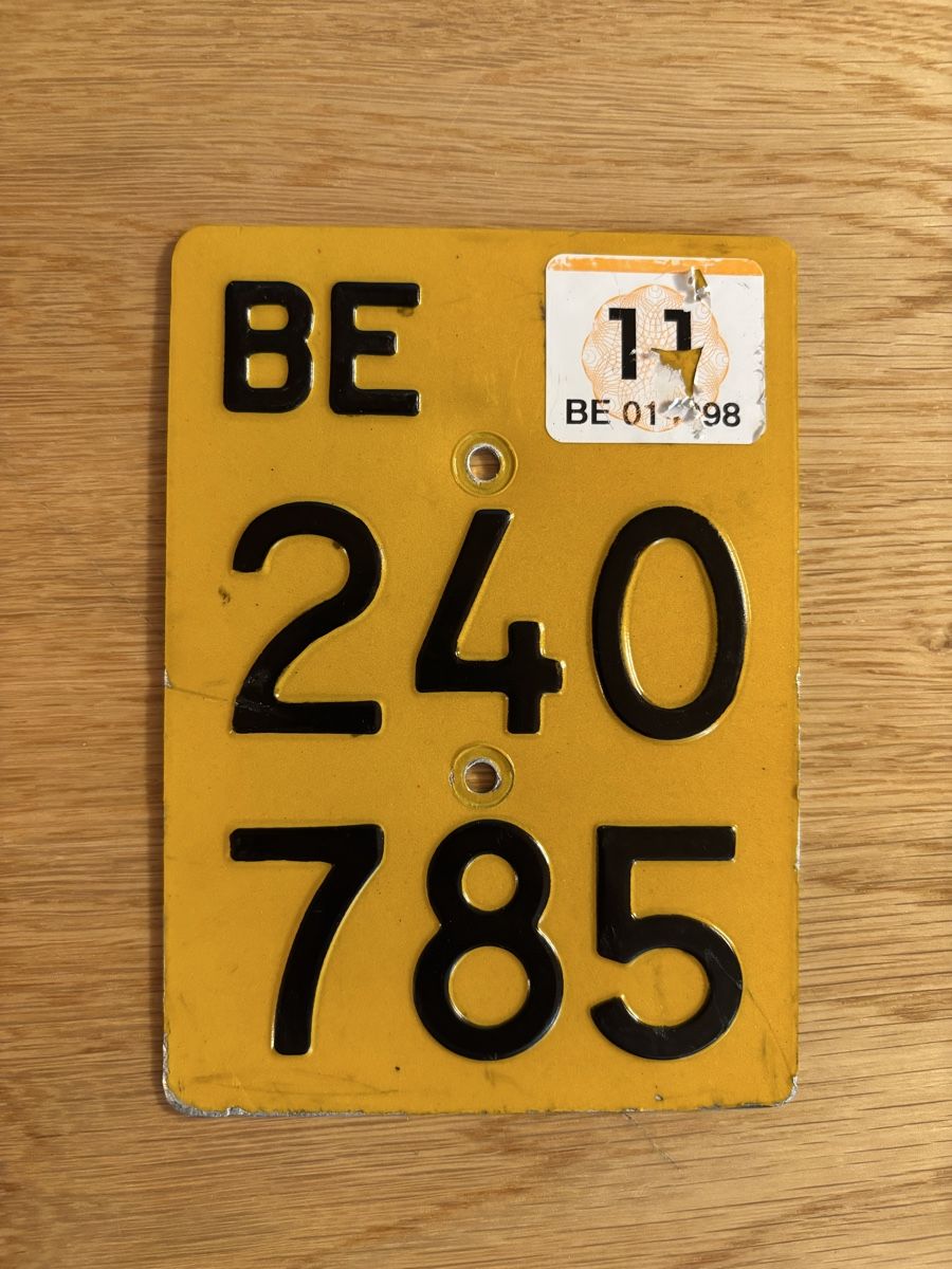 Puch Insegne: Mofanummer Nummernschild Mofa Töffli Bern BE 240 785 – Usato da Grosswangen venduto da Jumbo1983