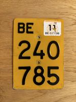 Mofanummer Nummernschild Mofa Töffli Bern BE 240 785