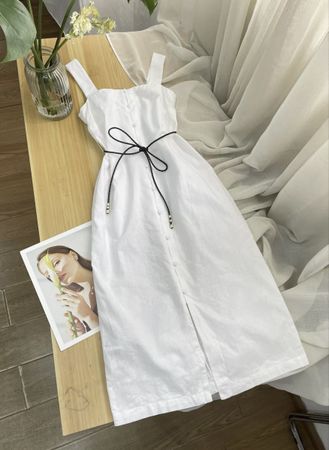 Sommerkleid Größe S Leinen-Baumwoll-Mix, Größe