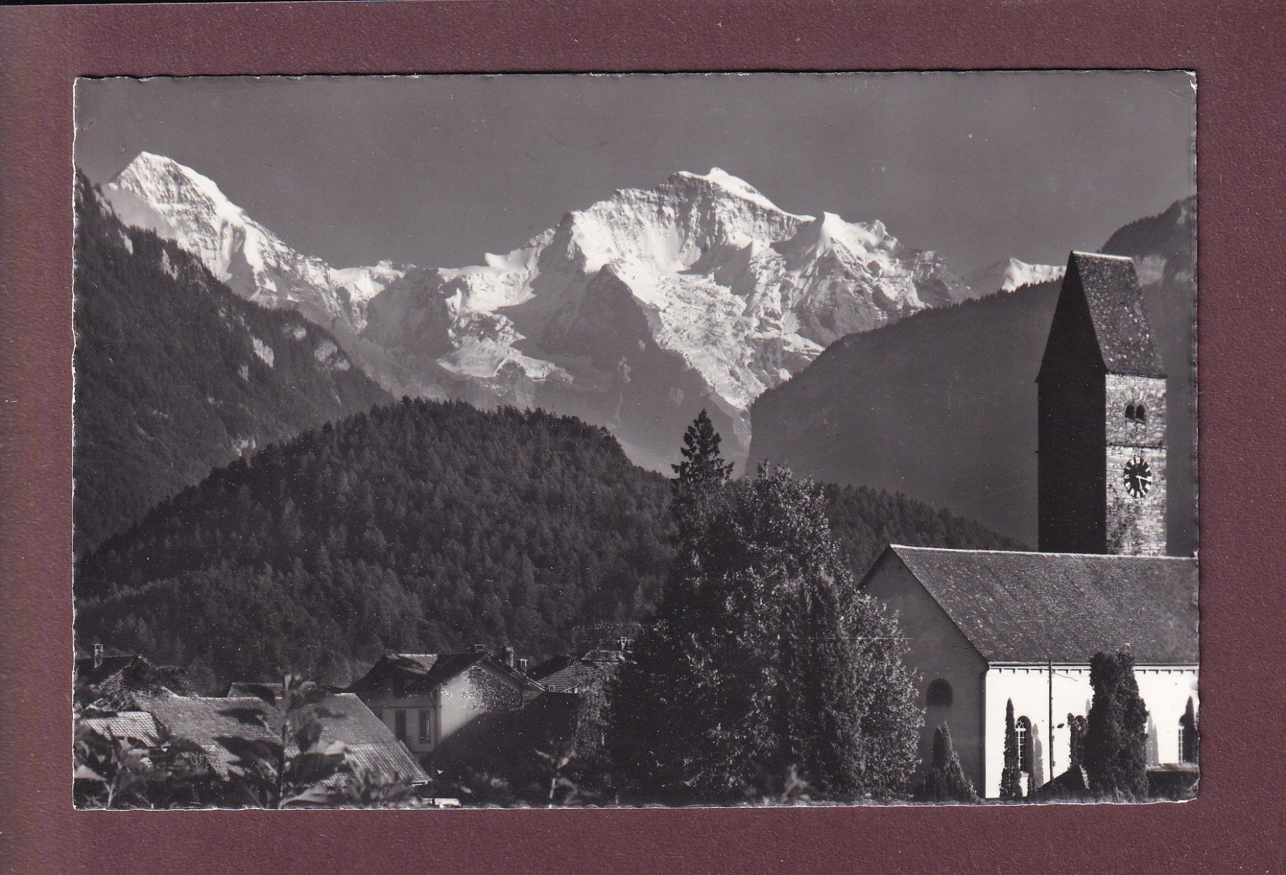 Ansichtskarten: Interlaken - Kirche UNTERSEEN - 1967 – Gebraucht aus Pully von nicecards