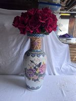 Grosse  Blumenvase mit Blumen (115)