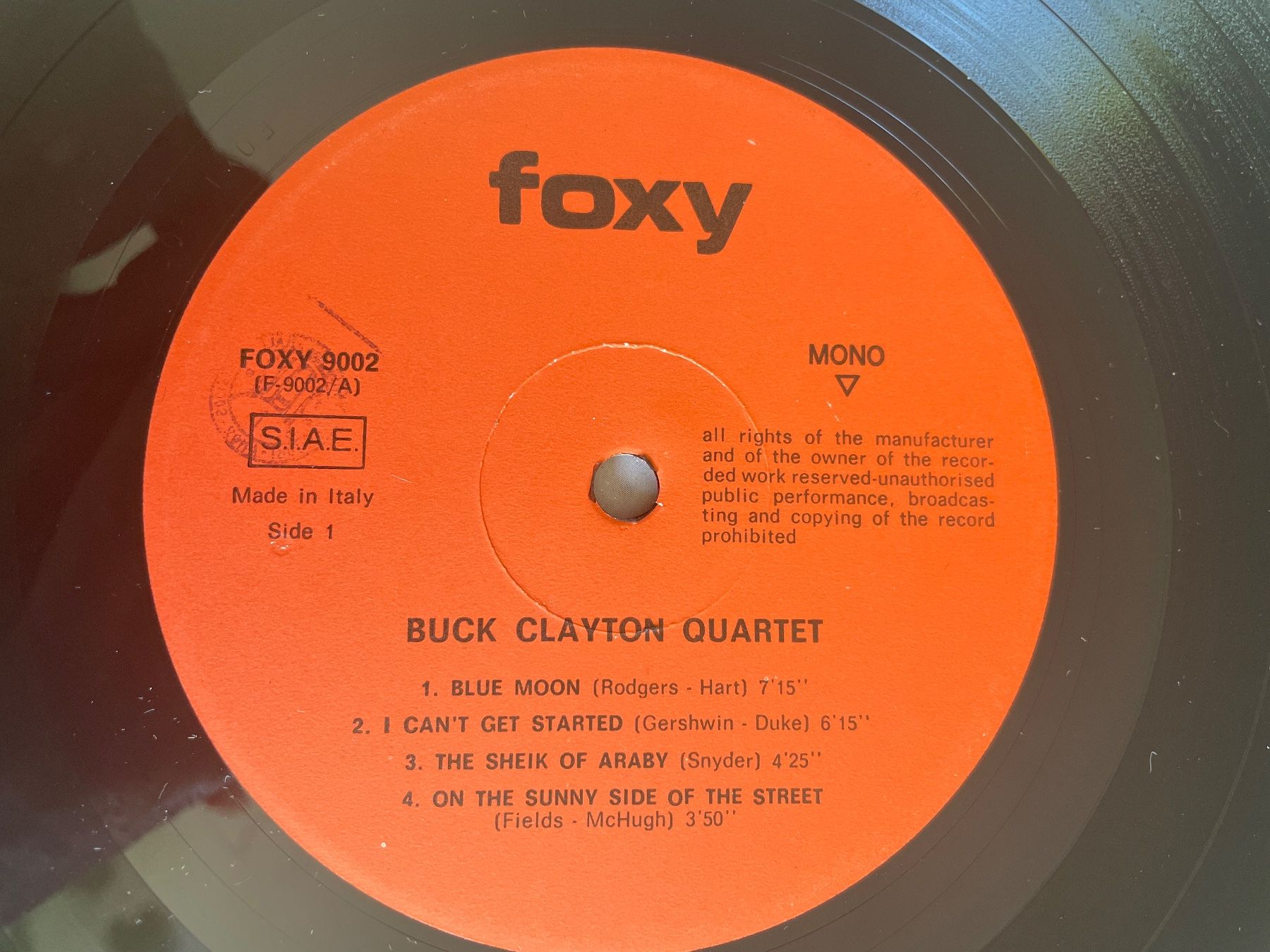 Dischi in vinile: S916 Buck Clayton/Quartet – Usato da Frutigen venduto da Philippe_jsp 1