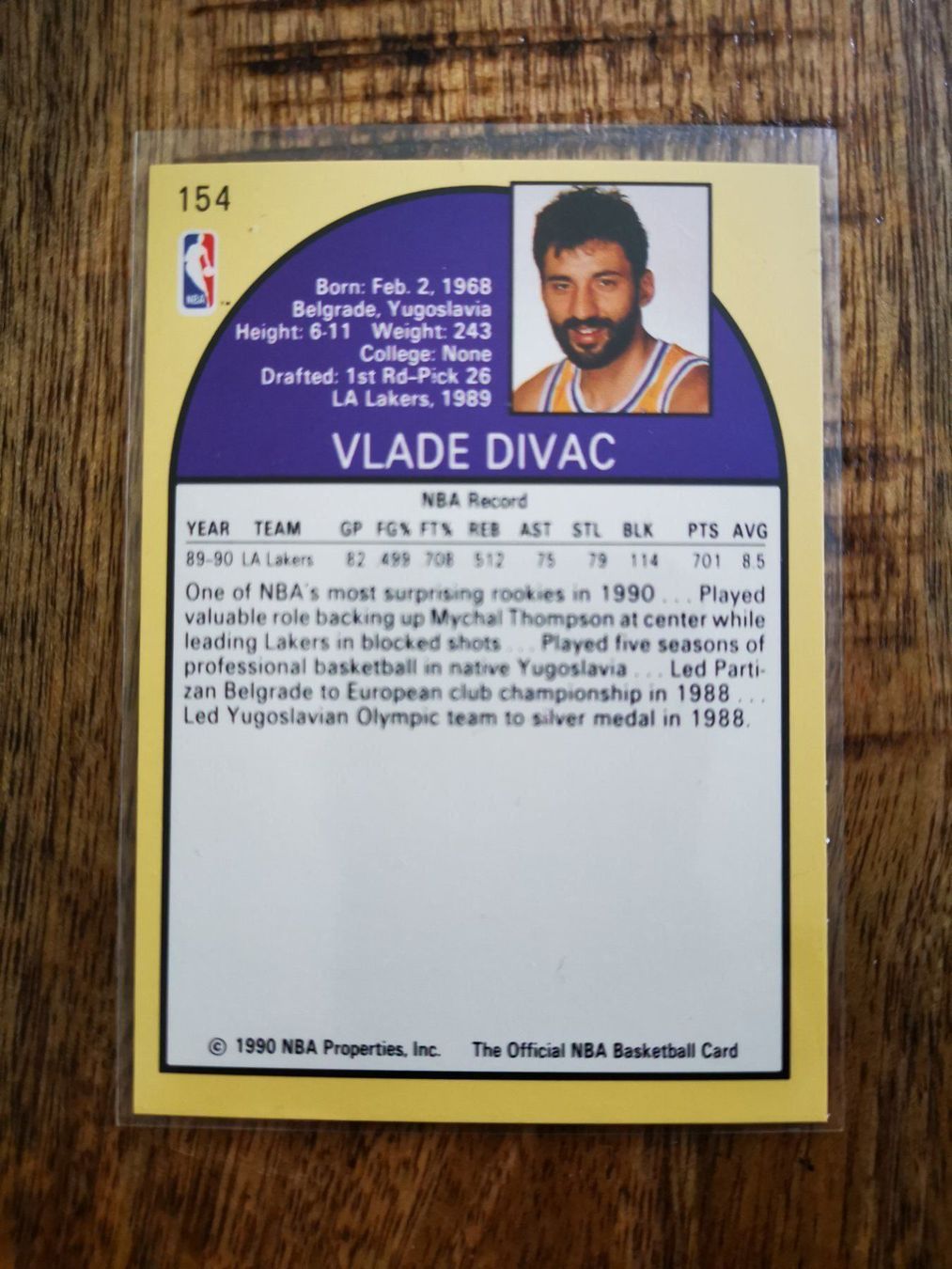 Nba Carte collezionabili: Vlade Divac Trading Card – Usato da Rotkreuz venduto da Titotesla 1
