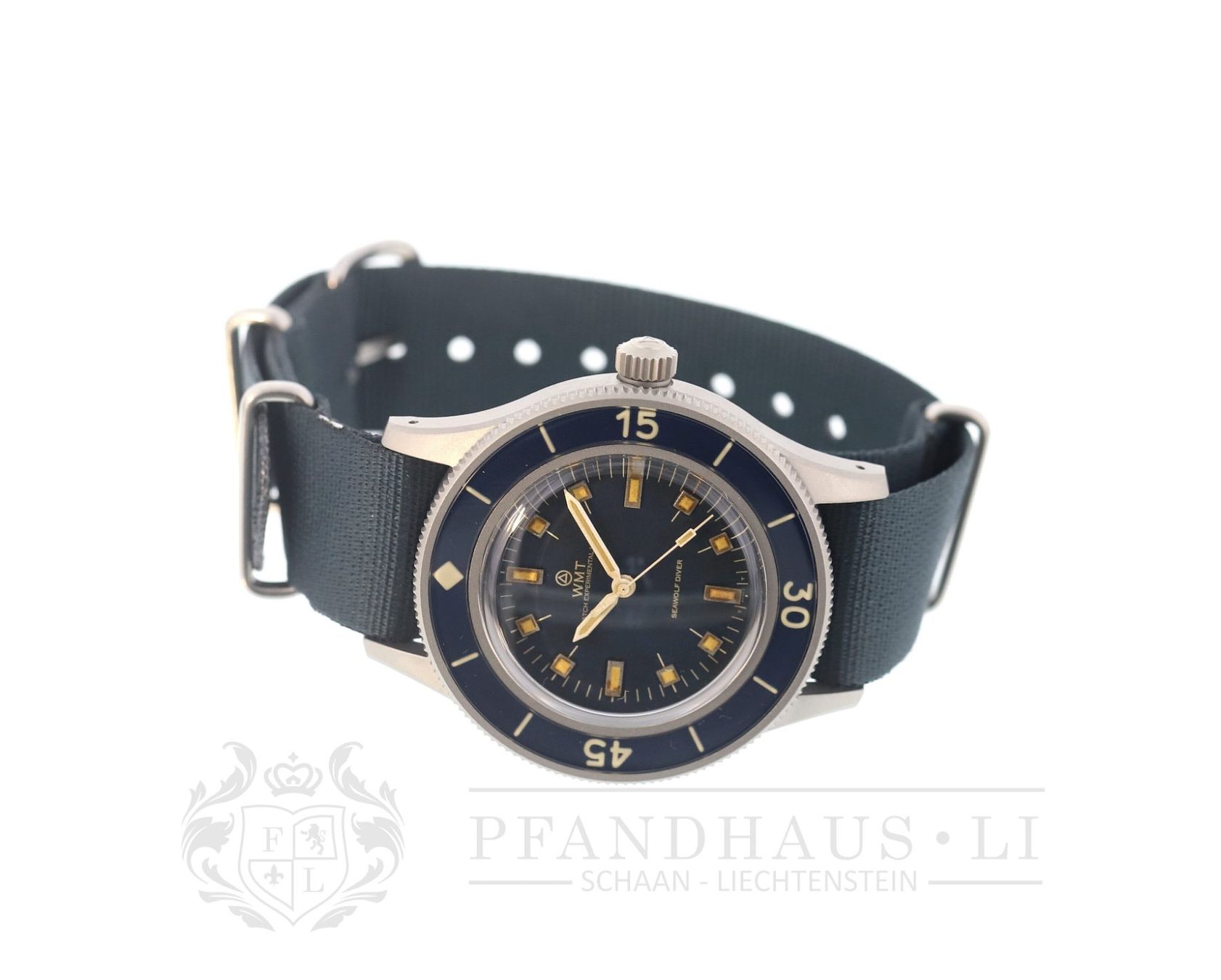 Orologi: WMT SEAWOLF BLUE DIAL / AGED EDITION - NEU – Nuovo e nell'imballaggio originale da Schaan venduto da Pfandhaus-LI 1