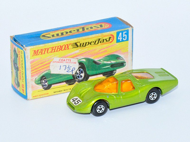 Matchbox Modellini d'auto: Matchbox Lesney Superfast No.45 FORD GROUP 6 / ORIGINALBOX – Usato da Zufikon venduto da MatchboxCorner