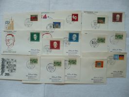 BRD 1964 - 1973 15 FDC
