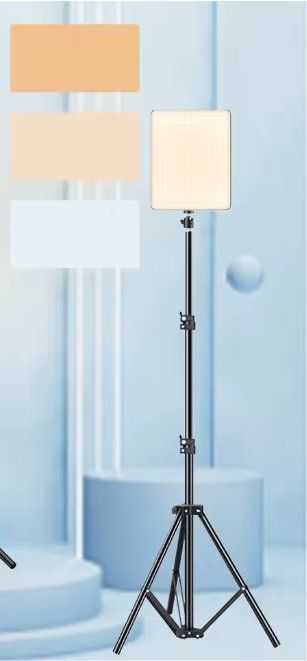 Lampade: LED Dimmbarer Beleuchtung Panel mit Stativ – Nuovo e nell'imballaggio originale da Geneve venduto da Titi2008