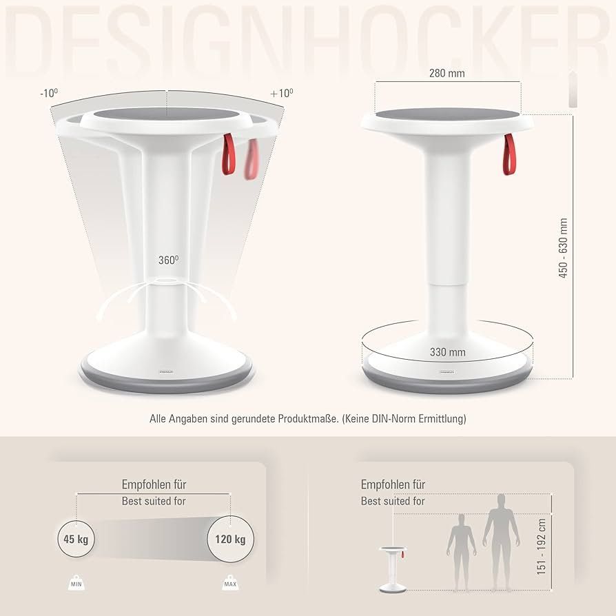 Sgabelli: Interstuhl Hocker & Stehilfe UPis100 Bürohocker orange – Nuovo e nell'imballaggio originale da Bad Zurzach venduto da QLASSIQ 2