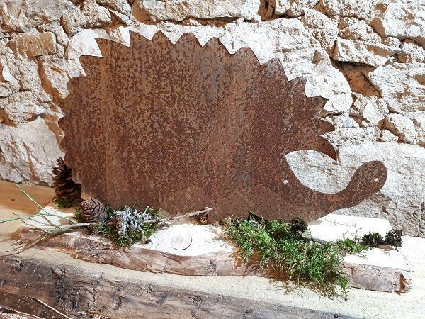 Statuette: Igel gross aus Rostblech – Nuovo (secondo la descrizione) da Lohn SH venduto da Zwierbel