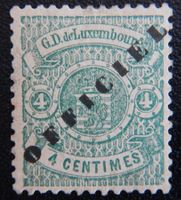 Luxemburg Official Kat. 12 II * 1875 Kat. 400 Euro