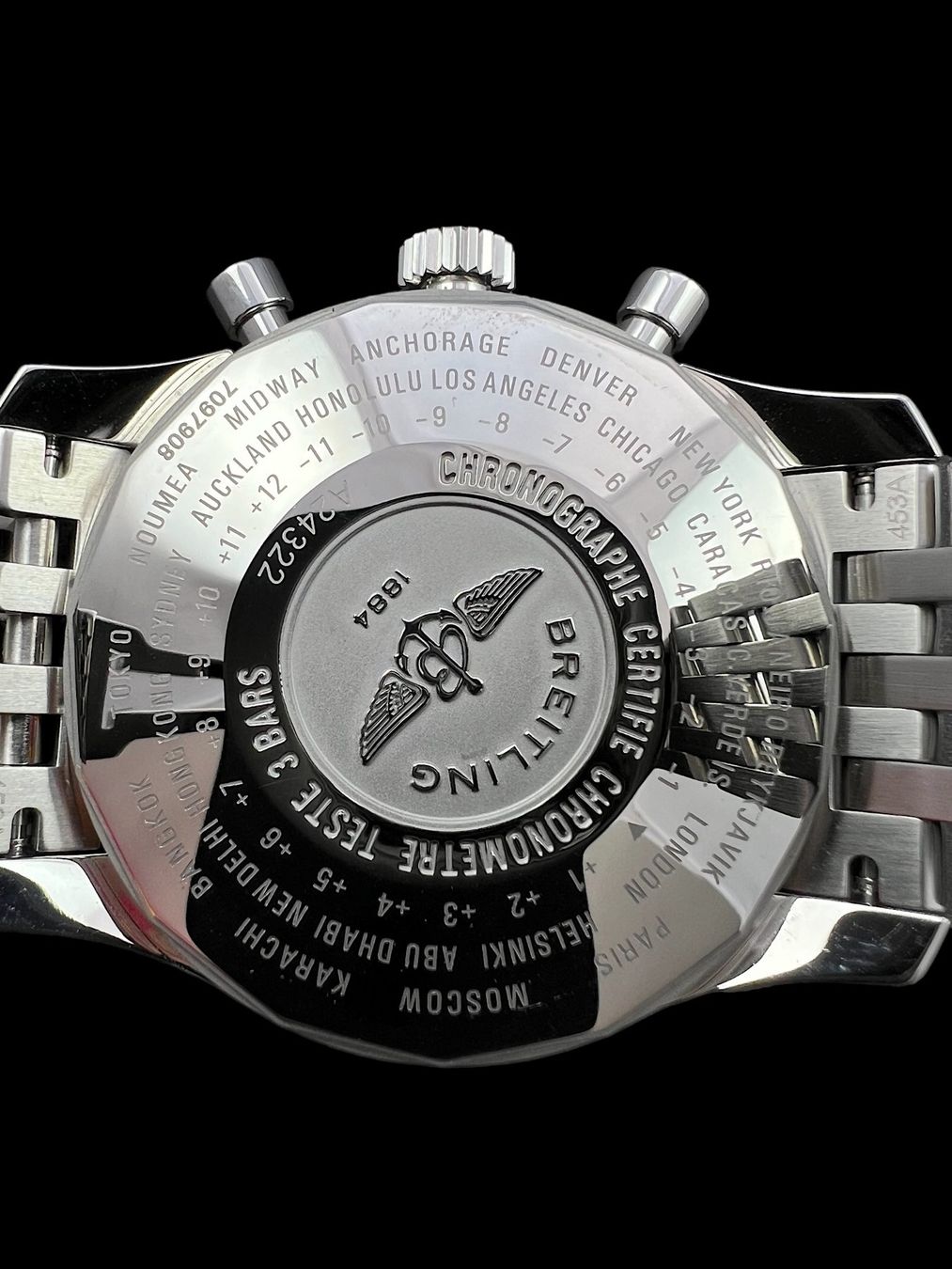 Breitling Orologi: Breitling Navitimer GMT Chrono Automatic 46mm Fullset *U692 – Usato da Zürich venduto da GalerieInauen 6