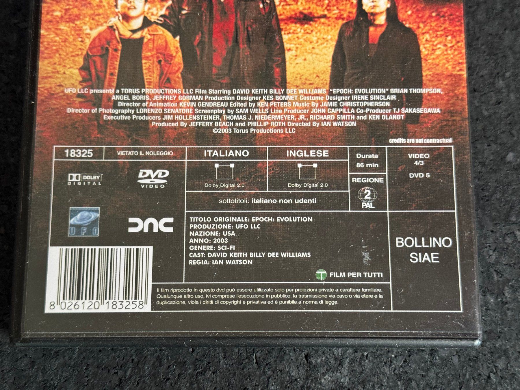 Tous les DVDs: EPOCH Evolution DVD EN IT – D'occasion à Fribourg par tschjoly 3