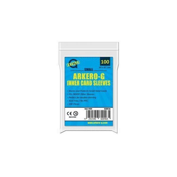 Arkero-G Pack of 50 standard card sleeves in matt white, size 66 x 91 cm, e.g. MTG Magic & Pokemon