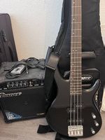 Bass Gitarre und Verstärker