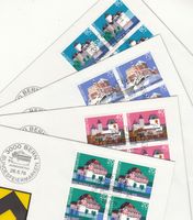 SBK B178 - B181 im 4er-Block FDC