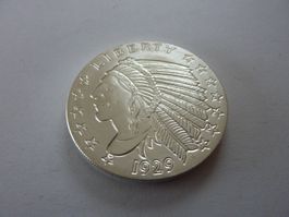 2 Unzen - Silbermedaille aus Amerika : Indianer Liberty 1929