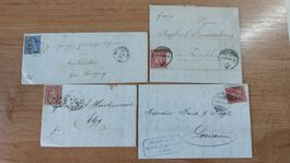 F028 - 4 lettres avec Helvetia assise