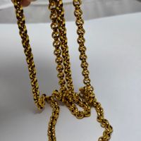 Long Gold plated chain vintage #C9