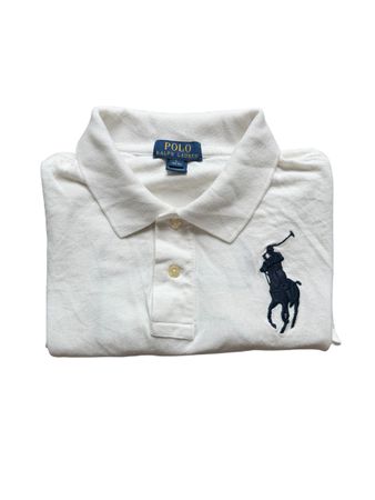 Polo Ralph Lauren blanc taille L enfant avec numéro 2