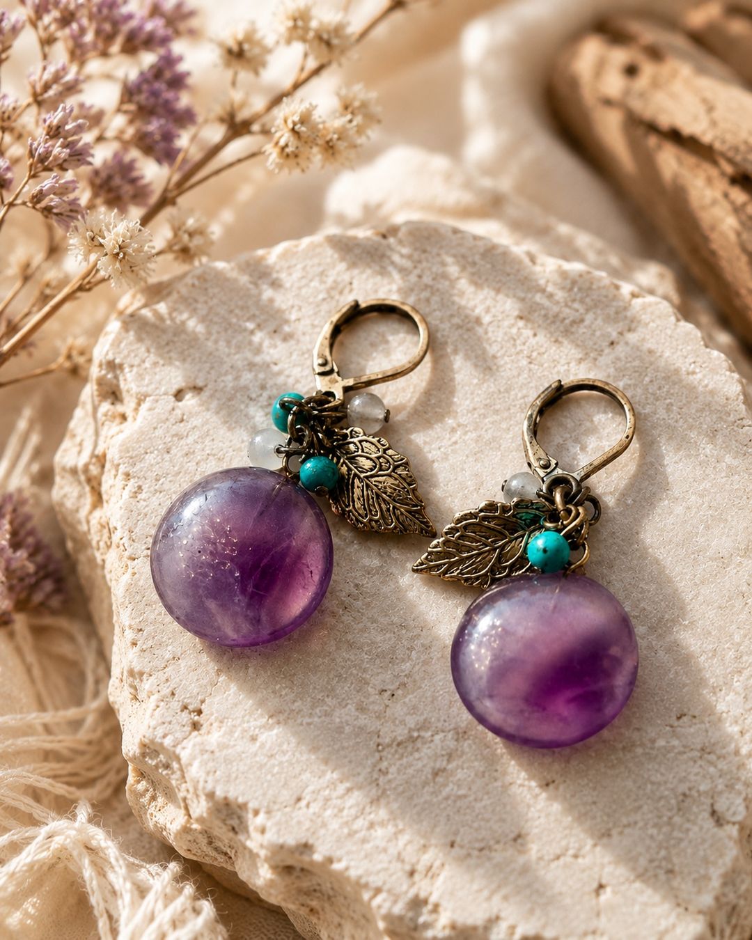 Ohrringe & -stecker: Amethyst Ohrringe (unbenutzt) – Neu (gemäss Beschreibung) aus St. Gallen von Mokki2014