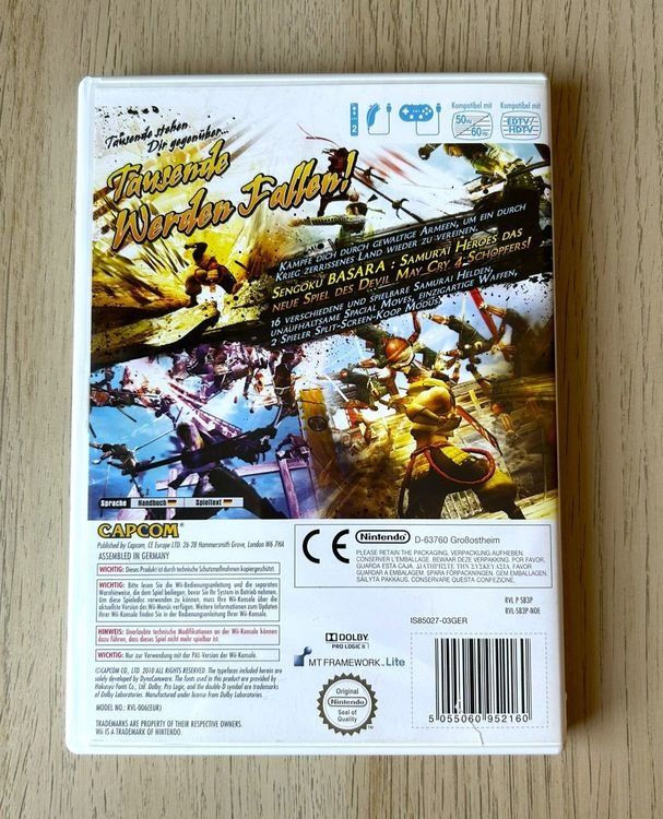 Capcom Spiele: Sengoku Basara Samurai Heroes Nintendo Wii – Gebraucht aus St. Gallen von Alpine.Arcade 1