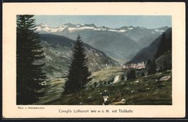 AK Curaglia, Ortsansicht mit Tödikette