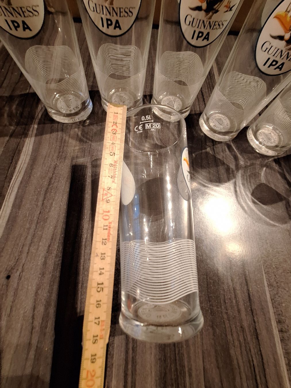 Guinness Bicchieri: Guinness IPA Gläser 0.5L 9 Stk  – Nuovo (secondo la descrizione) da Brienzwiler venduto da Dagemo1987 4